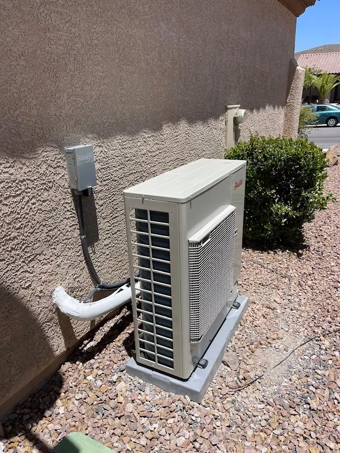 Residential air conditioning condenser unit in Rincon